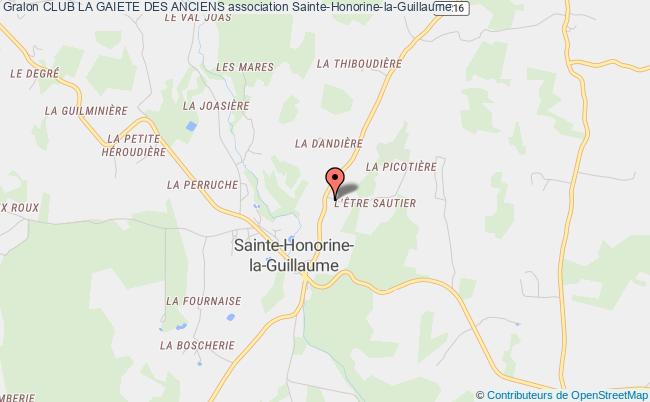plan association Club La Gaiete Des Anciens Sainte-Honorine-la-Guillaume