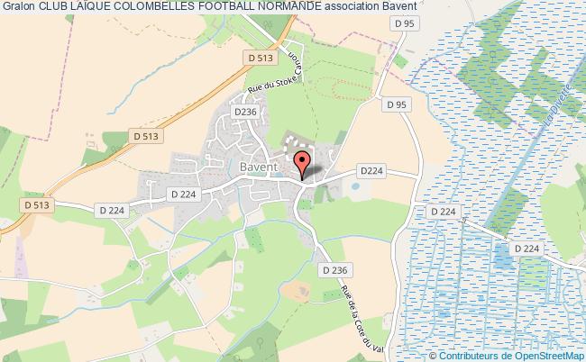 plan association Club LaÏque Colombelles Football Normande Bavent