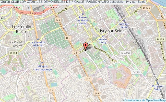 plan association Club Ldp Club (les Demoiselles De Pigalle) Passion Auto Ivry-sur-Seine