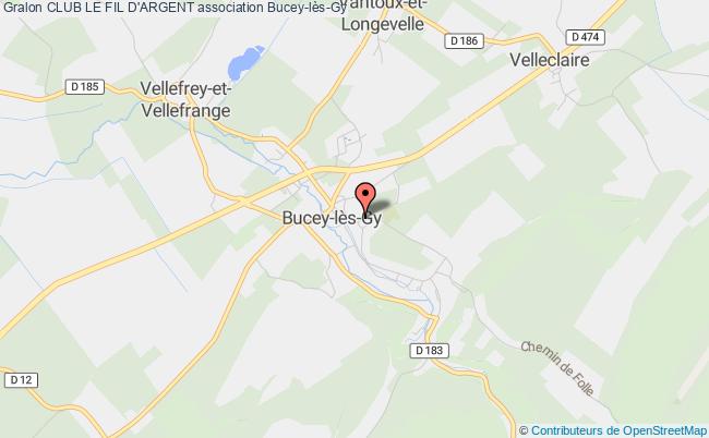 plan association Club Le Fil D'argent Bucey-lès-Gy