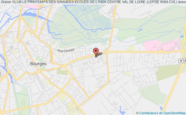 plan association Club Le Printemps Des Grandes Ecoles De L'insa Centre Val De Loire (lepge Insa Cvl) Bourges