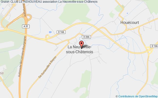 plan association Club Le Renouveau La Neuveville-sous-Châtenois