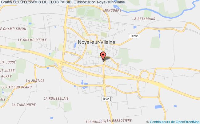 plan association Club Les Amis Du Clos Paisible Noyal-sur-Vilaine