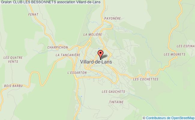 plan association Club Les Bessonnets Villard-de-Lans
