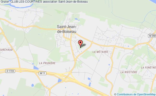 plan association Club Les Courtines Saint-Jean-de-Boiseau