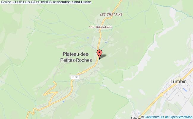 plan association Club Les Gentianes Plateau-des-Petites-Roches