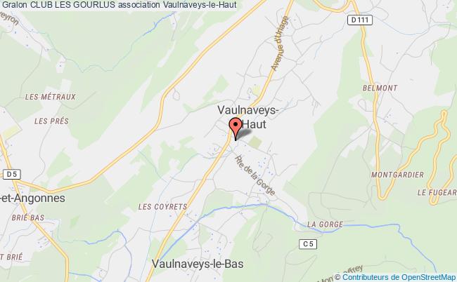 plan association Club Les Gourlus Vaulnaveys-le-Haut