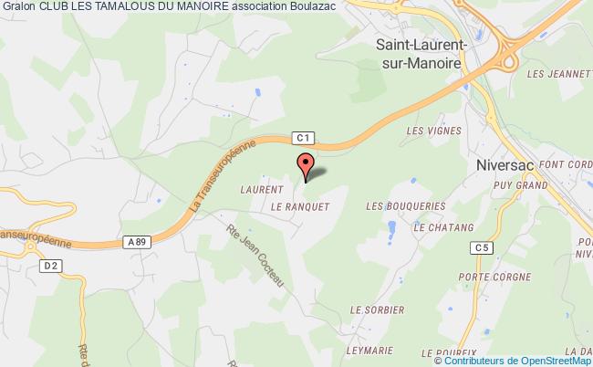 plan association Club Les Tamalous Du Manoire Saint-Laurent-sur-Manoire