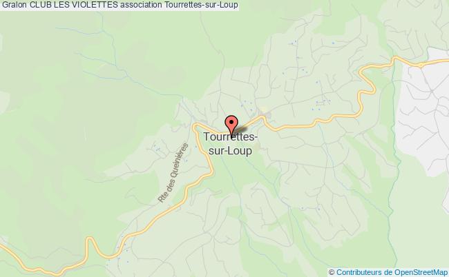 plan association Club Les Violettes Tourrettes-sur-Loup