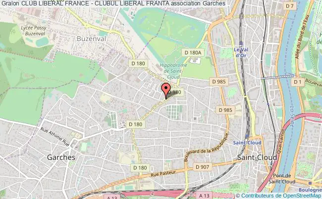 plan association Club Liberal France - Clubul Liberal Franta Garches