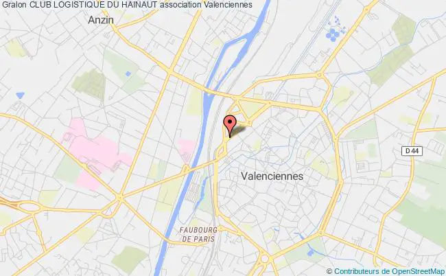 plan association Club Logistique Du Hainaut Valenciennes cedex