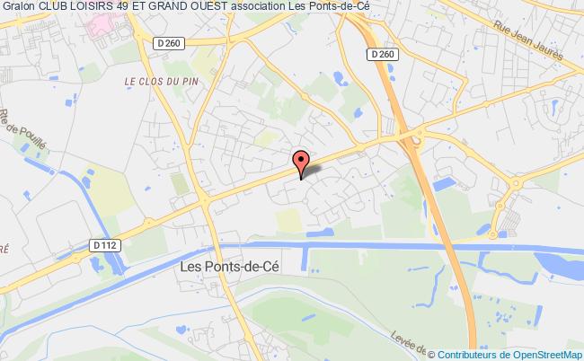 plan association Club Loisirs 49 Et Grand Ouest Les Ponts-de-Cé