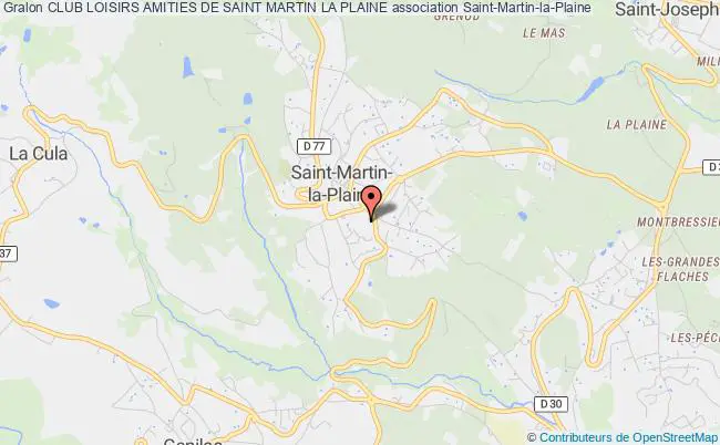 plan association Club Loisirs Amities De Saint Martin La Plaine Saint-Martin-la-Plaine