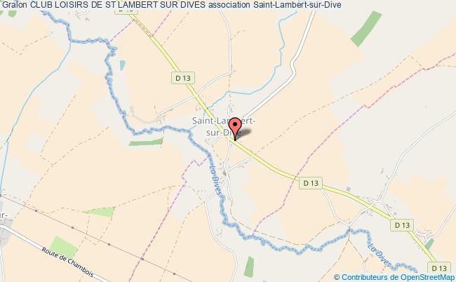 plan association Club Loisirs De St Lambert Sur Dives Saint-Lambert-sur-Dive