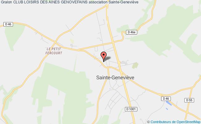 plan association Club Loisirs Des Aines Genovefains Sainte-Geneviève