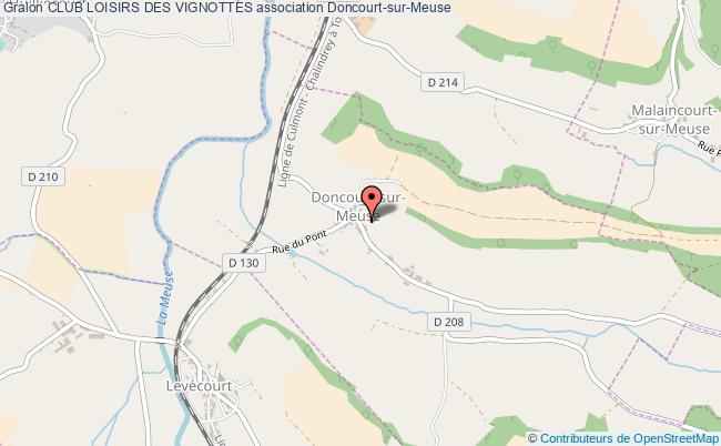 plan association Club Loisirs Des Vignottes Doncourt-sur-Meuse