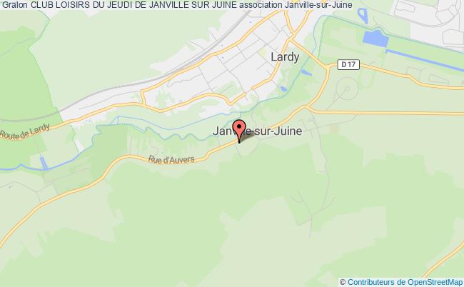 plan association Club Loisirs Du Jeudi De Janville Sur Juine Janville-sur-Juine