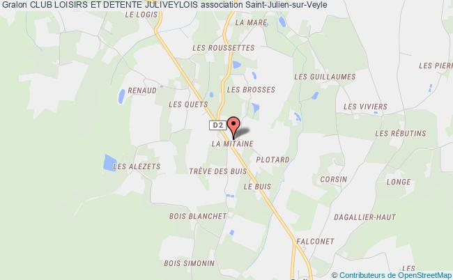 plan association Club Loisirs Et Detente Juliveylois Saint-Julien-sur-Veyle