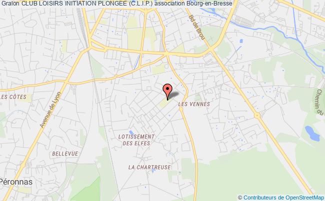 plan association Club Loisirs Initiation Plongee (c.l.i.p.) Bourg-en-Bresse Cedex