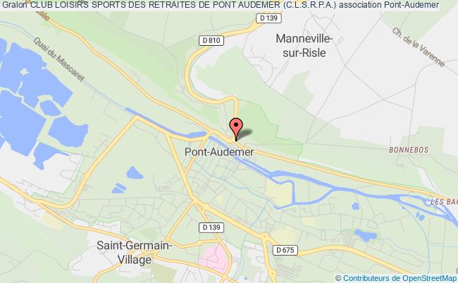 plan association Club Loisirs Sports Des Retraites De Pont Audemer (c.l.s.r.p.a.) Pont-Audemer