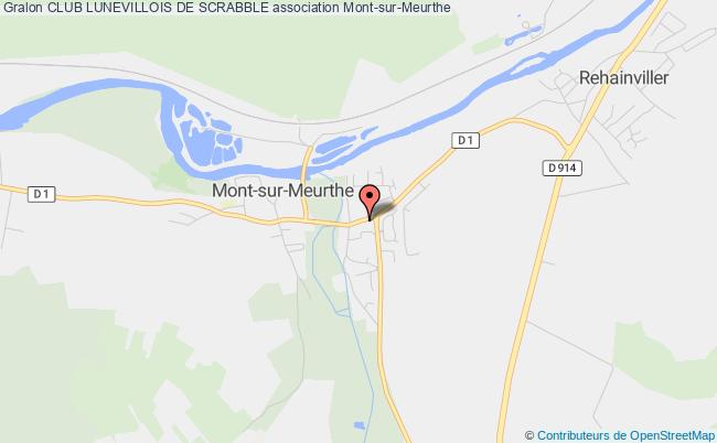 plan association Club Lunevillois De Scrabble Mont-sur-Meurthe