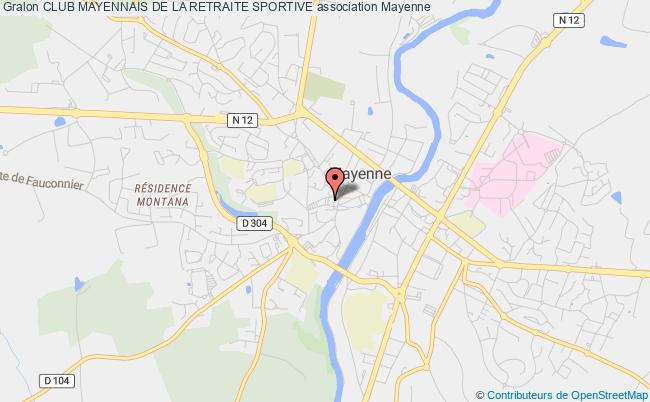plan association Club Mayennais De La Retraite Sportive Mayenne
