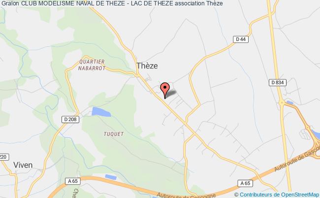 plan association Club Modelisme Naval De Theze - Lac De Theze Thèze