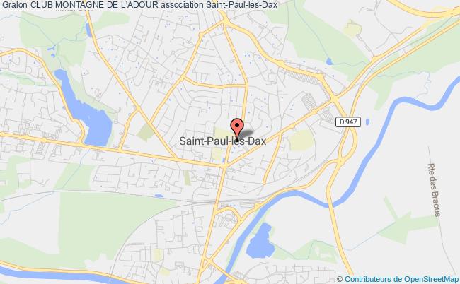 plan association Club Montagne De L'adour Saint-Paul-lès-Dax
