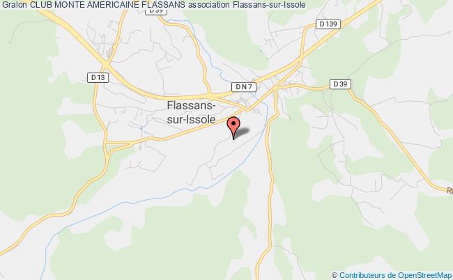 plan association Club Monte Americaine Flassans Flassans-sur-Issole