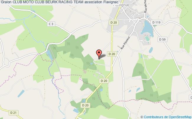 plan association Club Moto Club Beurk Racing Team Flavignac