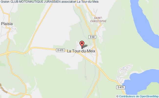 plan association Club Motonautique Jurassien La Tour-du-Meix