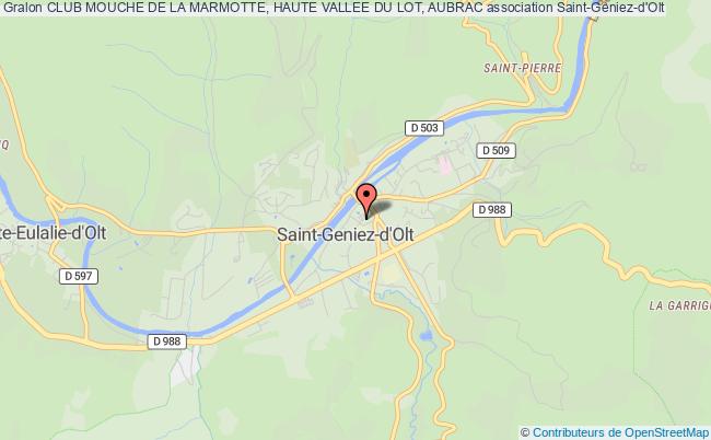 plan association Club Mouche De La Marmotte, Haute Vallee Du Lot, Aubrac Saint-Geniez-d'Olt