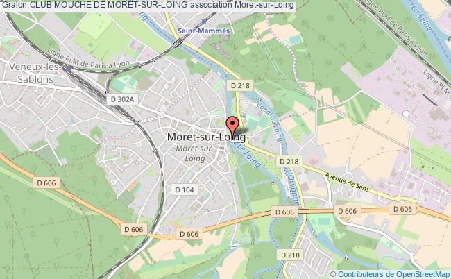 plan association Club Mouche De Moret-sur-loing Moret-sur-Loing