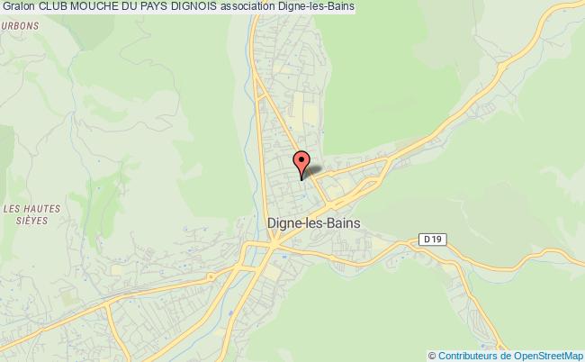 plan association Club Mouche Du Pays Dignois Digne-les-Bains