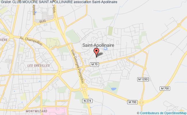 plan association Club Mouche Saint Apollinaire Saint-Apollinaire