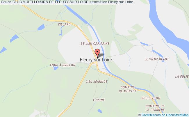 plan association Club Multi Loisirs De Fleury Sur Loire Fleury-sur-Loire