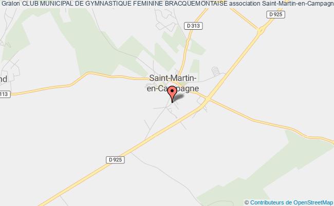 plan association Club Municipal De Gymnastique Feminine Bracquemontaise 