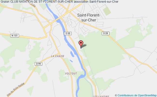 plan association Club Natation De St-florent-sur-cher Saint-Florent-sur-Cher