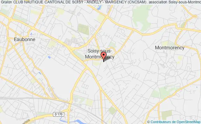 plan association Club Nautique Cantonal De Soisy - Andilly - Margency (cncsam). Soisy-sous-Montmorency