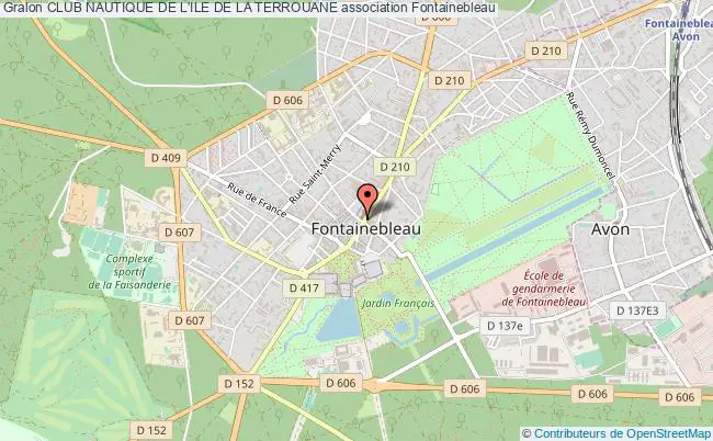 plan association Club Nautique De L'ile De La Terrouane Fontainebleau