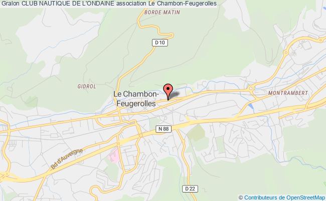 plan association Club Nautique De L'ondaine Le Chambon-Feugerolles