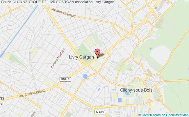 plan association Club Nautique De Livry-gargan Livry-Gargan