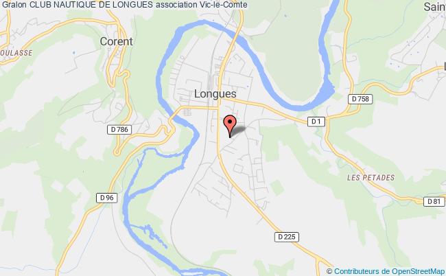 plan association Club Nautique De Longues Vic-le-Comte