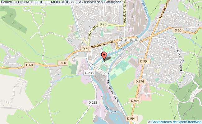 plan association Club Nautique De Montaubry (pa) Gueugnon