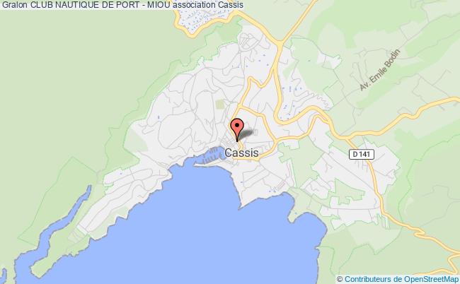 plan association Club Nautique De Port - Miou Cassis