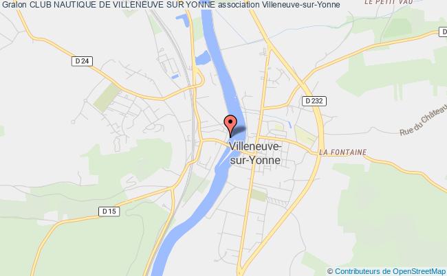 plan association Club Nautique De Villeneuve Sur Yonne Villeneuve-sur-Yonne