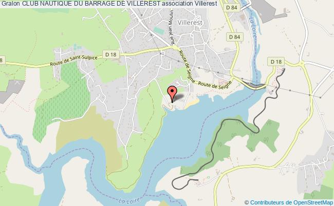 plan association Club Nautique Du Barrage De Villerest Villerest