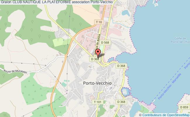 plan association Club Nautique La Plateforme Porto-Vecchio