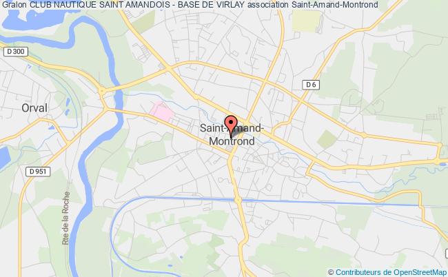 plan association Club Nautique Saint Amandois - Base De Virlay Saint-Amand-Montrond