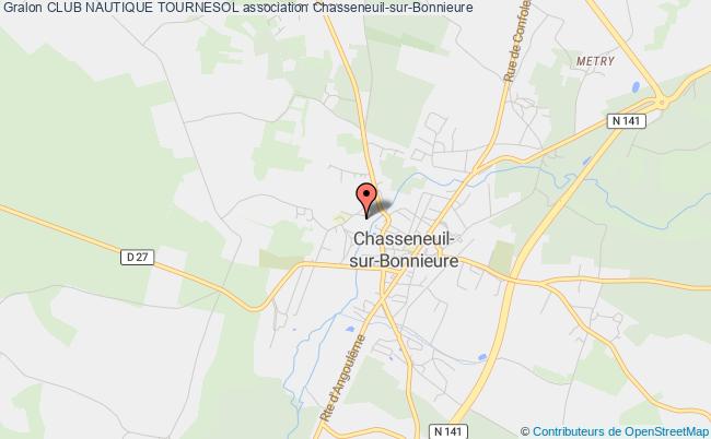 plan association Club Nautique Tournesol Chasseneuil-sur-Bonnieure